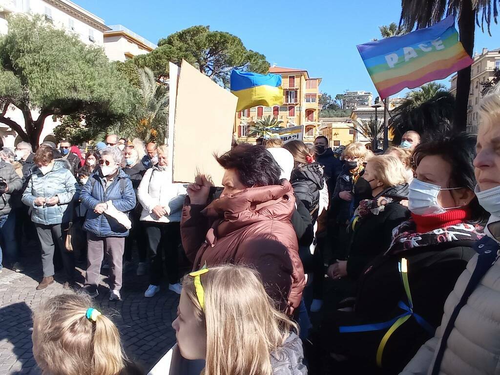 guerra in Ucraina, manifestazione a Chiavari