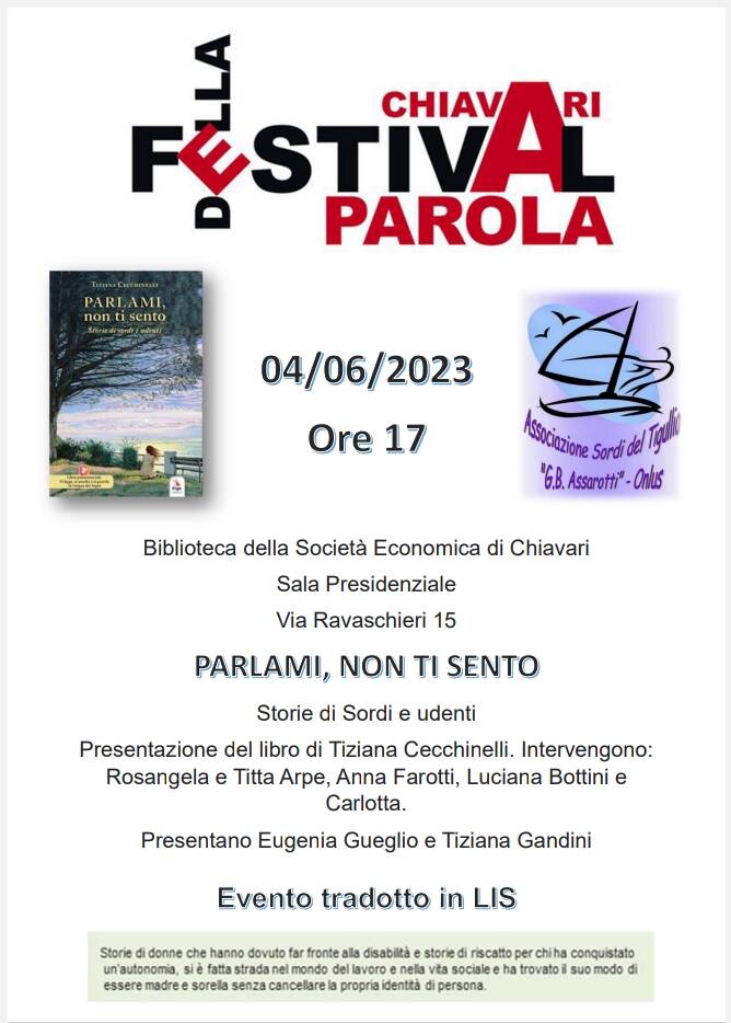 Chiavari: alla Società Economica, Parlami non ti sento - LevanteNews