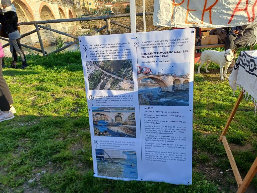 morte Andrea Demattei, sindaco Chiavari, Istituto Natta-Deambrosis, Shock Waves Team, Vigili del Fuo o Chiavari, indagini, Comitato "Per Andrea", concorso "Il bello dello Sport", ipotermia, bacheca commemorativa , Ponte della Maddalena 