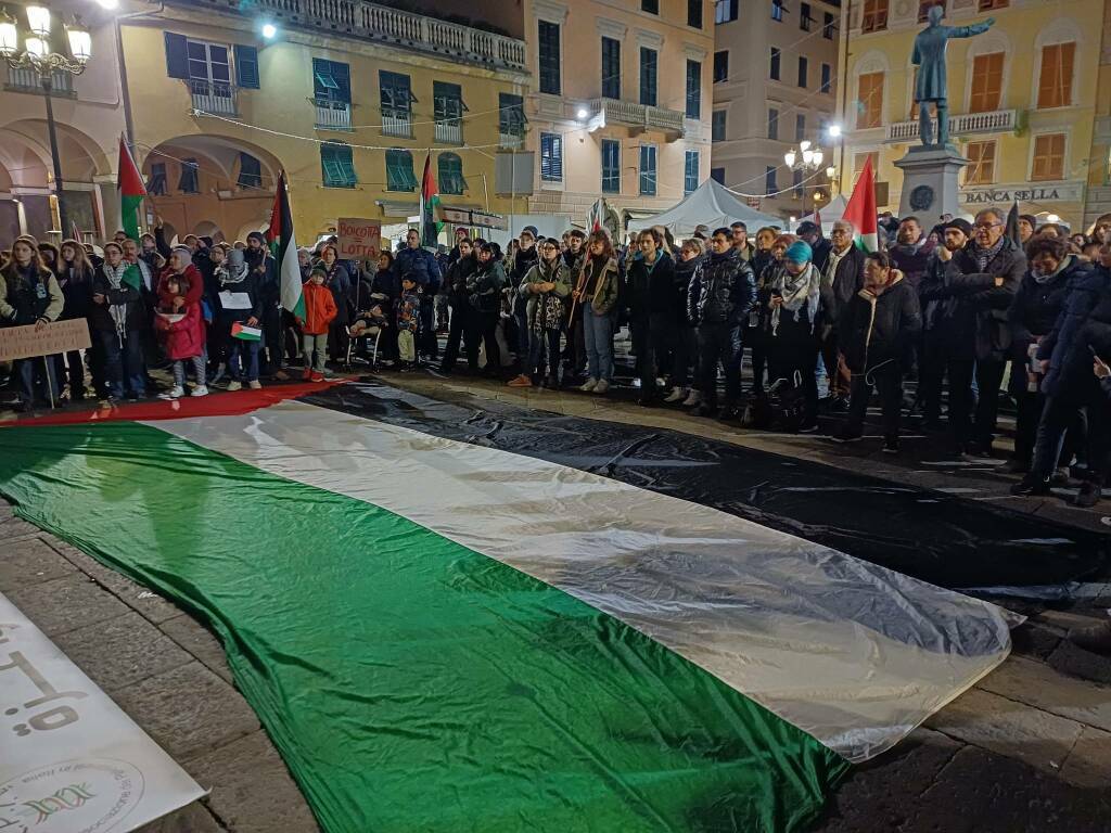 Free Palestine, manifestazione, Comitato Golfo del Tigullio Palestina, genocidio 