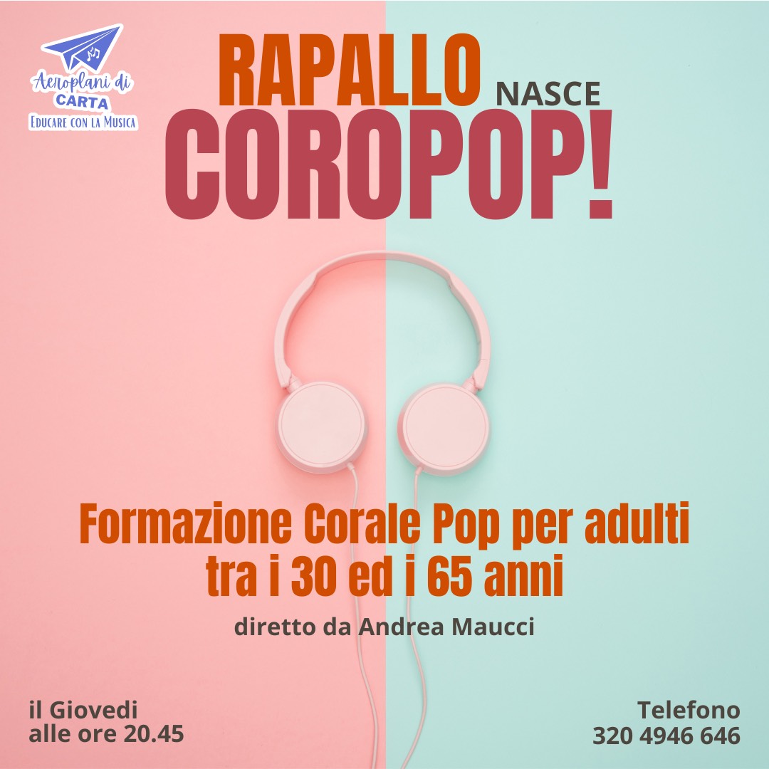 Rapallo: nasce Coro pop!, corale dedicata agli adulti tra i 30 e 65 anni  - LevanteNews